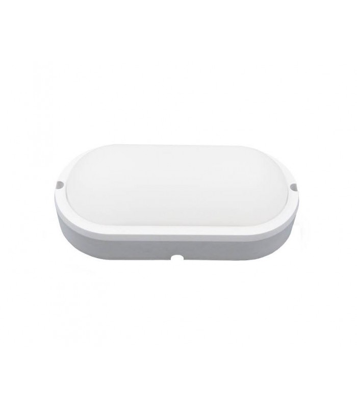 Aplique Exterior Ovalado 12W 1320Lm Blanco 6000K