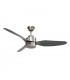 Ventilador Poniente DC 16W 1600Lm 3 Aspas Níquel