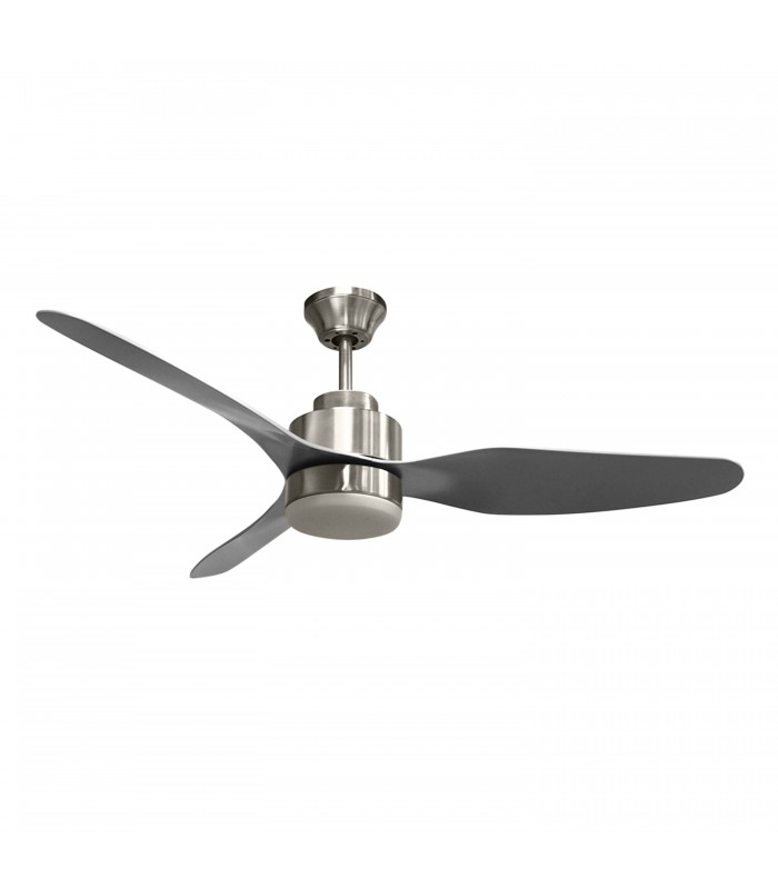 Ventilador Poniente DC 16W 1600Lm 3 Aspas Níquel