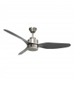 Ventilador Poniente DC 16W 1600Lm 3 Aspas Níquel