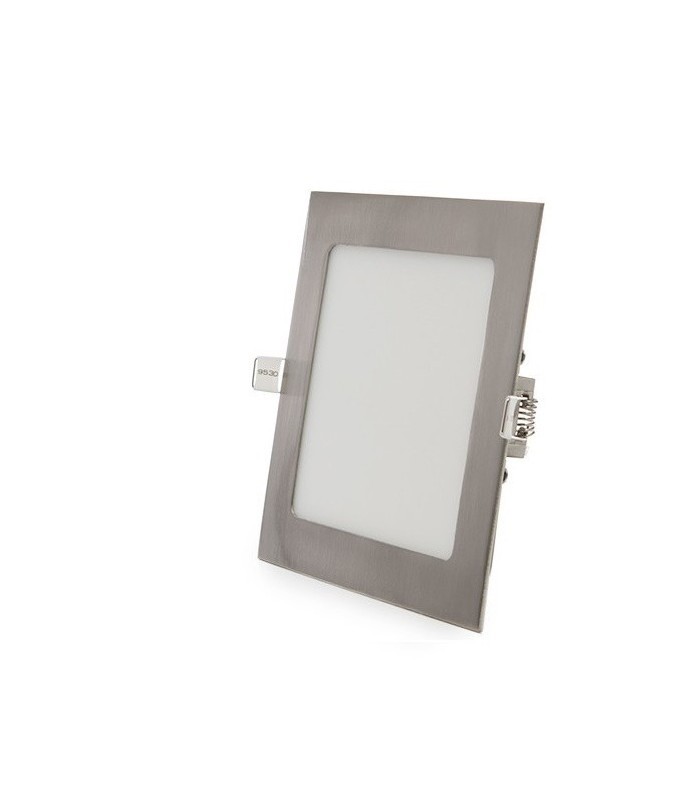 Downlight Led 12W 960LM IP44 Cuadrado Níquel