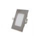 Downlight Led 6W 480LM IP44 Cuadrado Níquel
