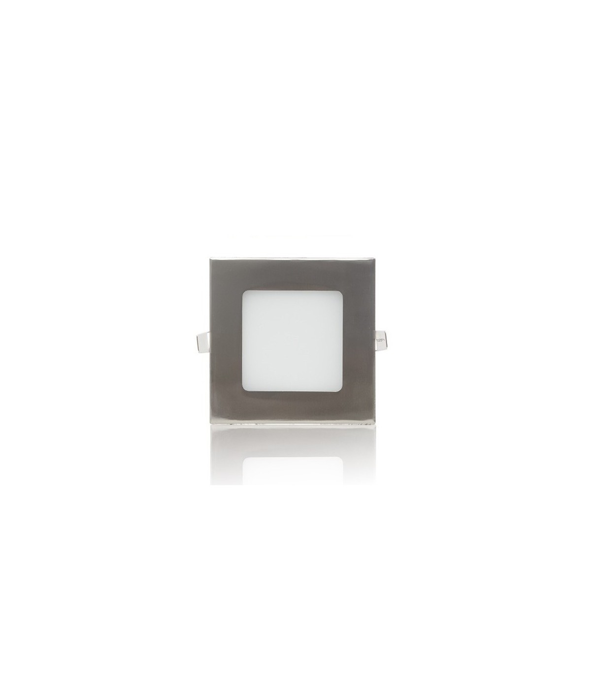 Downlight Led 6W 480LM IP44 Cuadrado Níquel