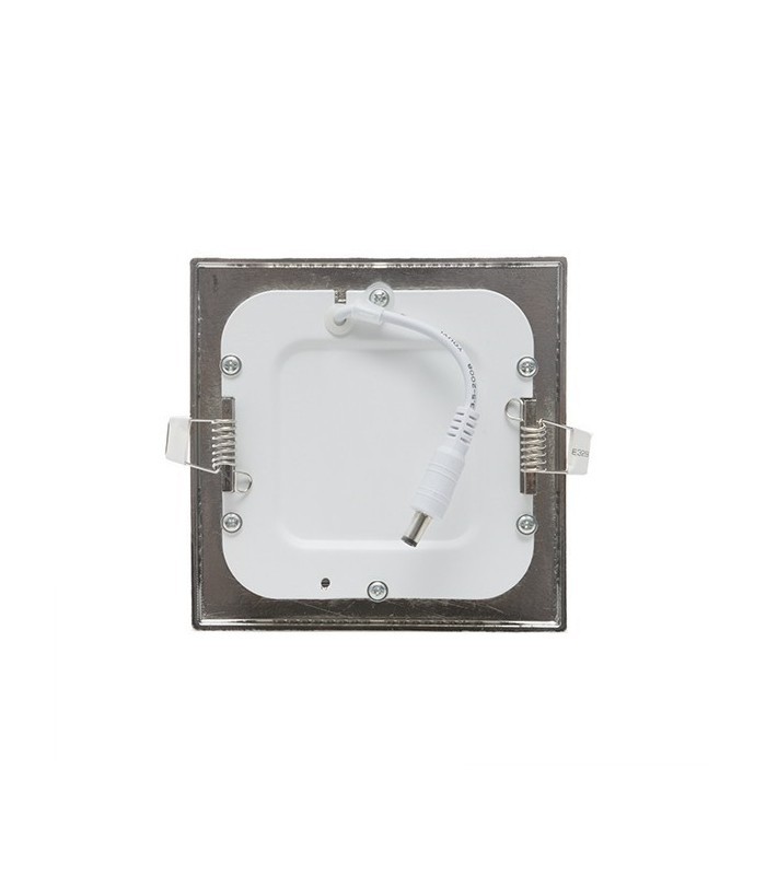 Downlight Led 6W 480LM IP44 Cuadrado Níquel