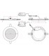 Downlight Led 12W 1.140LM 120º IP20 Níquel