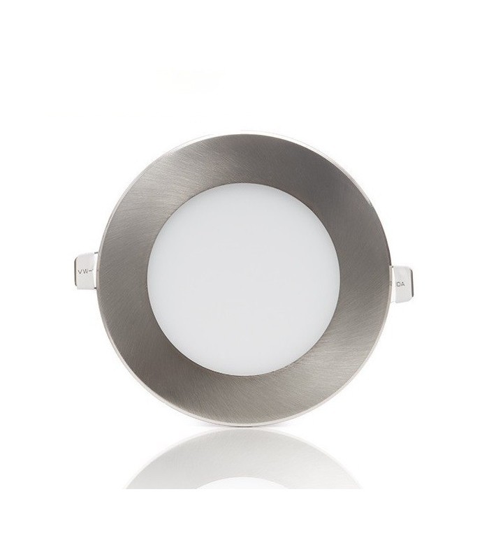 Downlight Led 6W 480LM IP44 Redondo Níquel