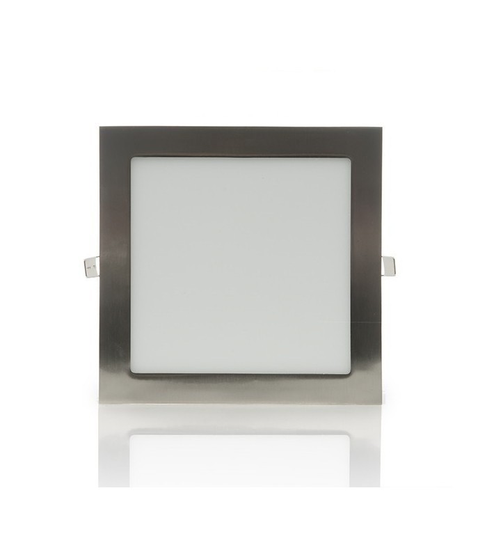 Downlight Led 18W 1440LM IP44 Cuadrado Níquel