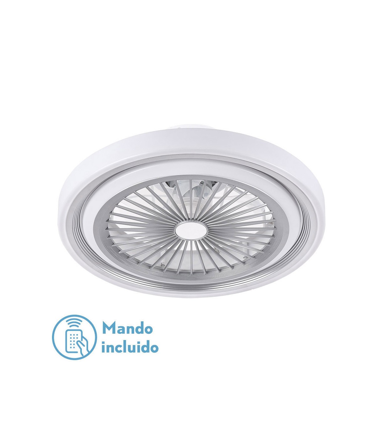 Ventilador Rok AC 80W 6915Lm Plata CCT