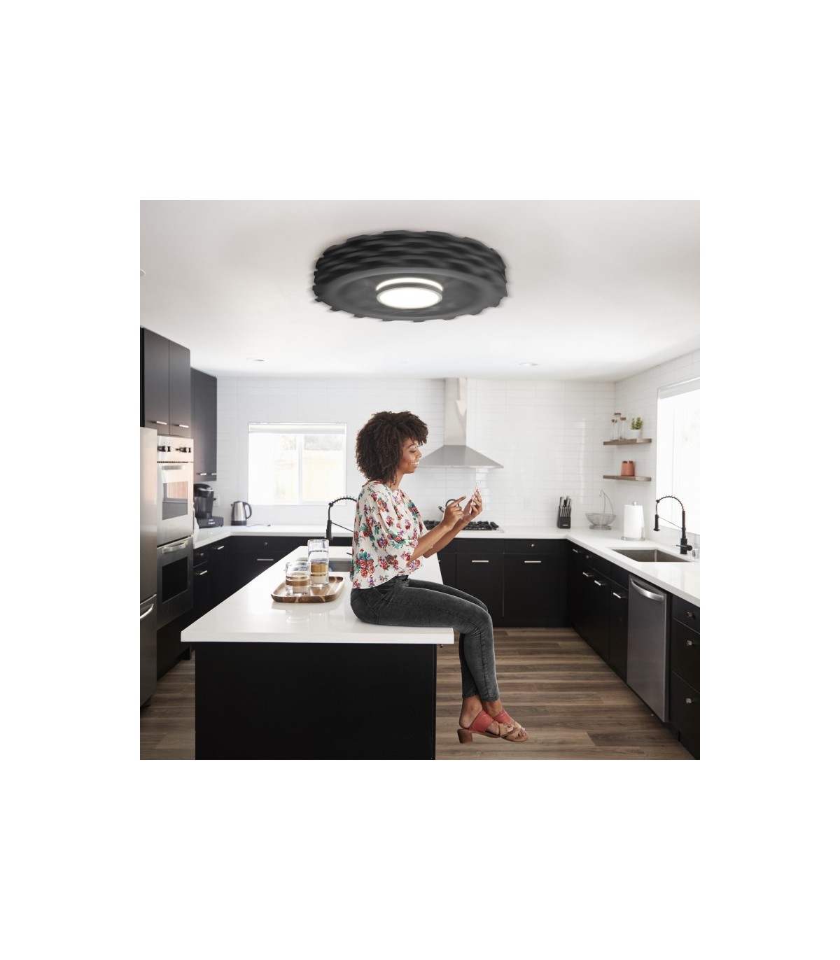 Ventilador Rubik WIFI APP DC 36W 2500LM Negro CTT