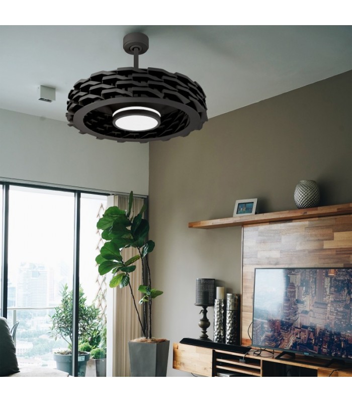 Ventilador Rubik WIFI APP DC 36W 2500LM Negro CTT