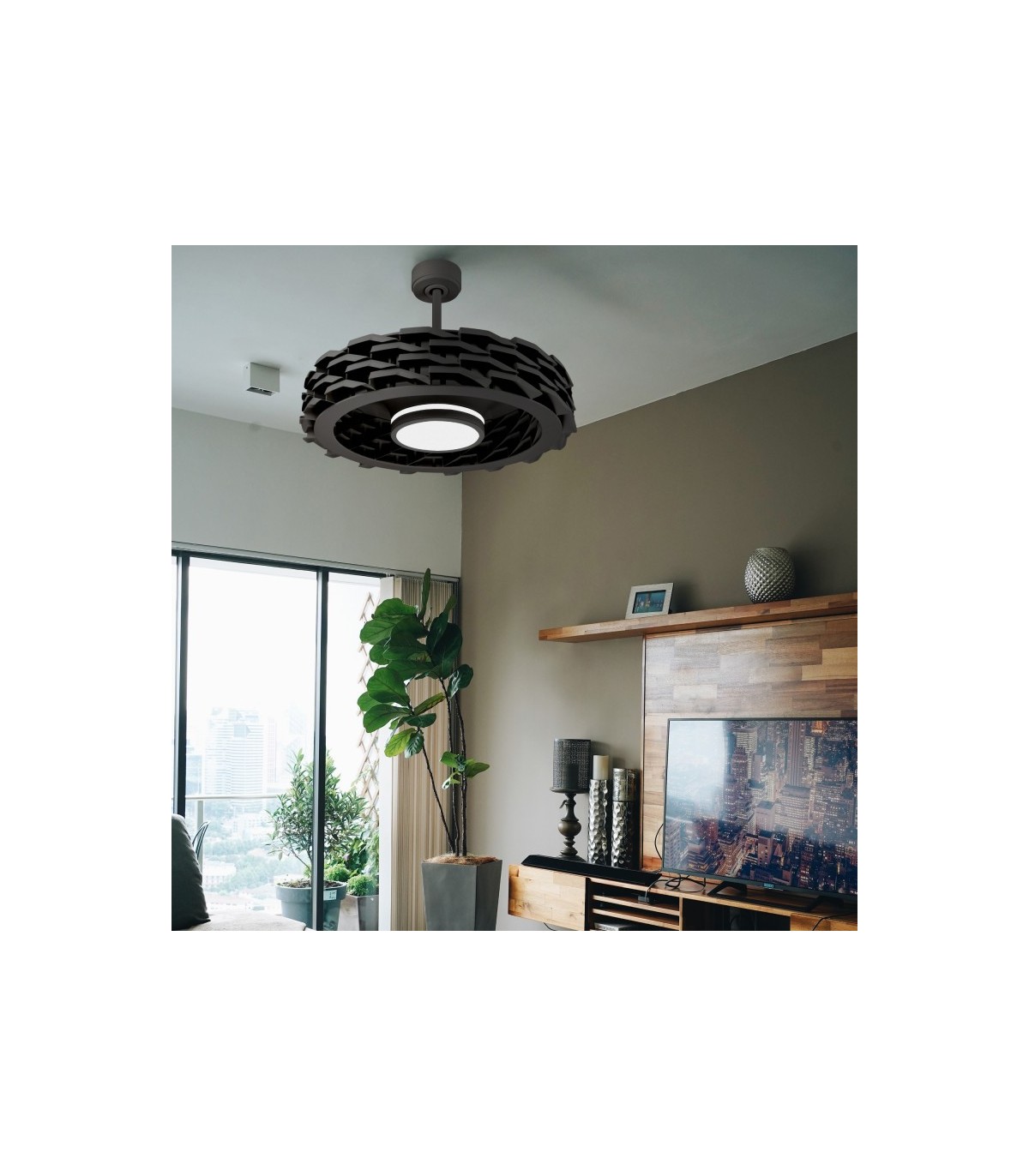 Ventilador Rubik WIFI APP DC 36W 2500LM Negro CTT