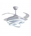Ventilador Sfera DC 72W 6480Lm 4 Aspas Blanco CCT