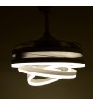 Ventilador Sfera DC 72W 6480Lm 4 Aspas Blanco CCT
