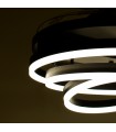 Ventilador Sfera DC 72W 6480Lm 4 Aspas Negro CCT