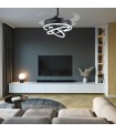 Ventilador Sfera DC 72W 6480Lm 4 Aspas Negro CCT