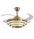 Ventilador Sfera DC 72W 6480Lm 4 Aspas Oro CCT