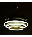 Ventilador Sfera DC 72W 6480Lm 4 Aspas Oro CCT