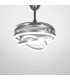 Ventilador Sfera DC 72W 6480Lm 4 Aspas Plata CCT