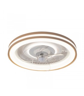 Ventilador Siro DC 38W 3800Lm 3 Aspas Beige CCT