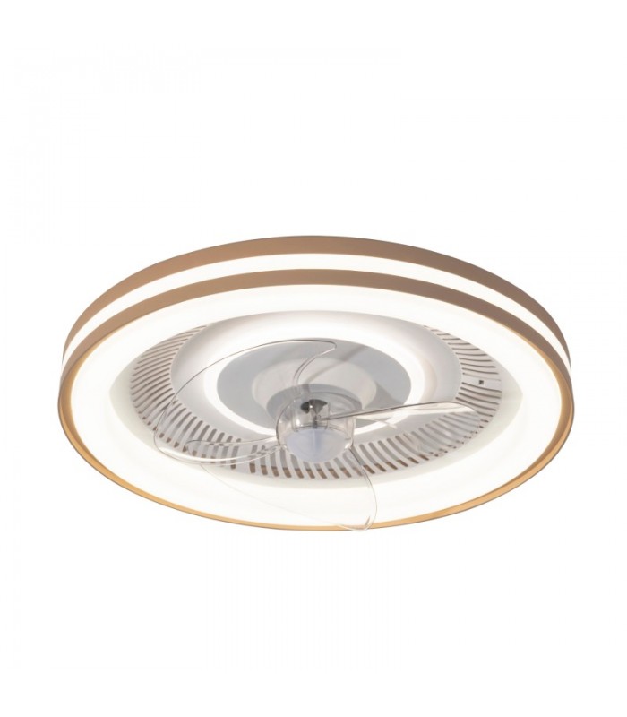 Ventilador Siro DC 38W 3800Lm 3 Aspas Beige CCT