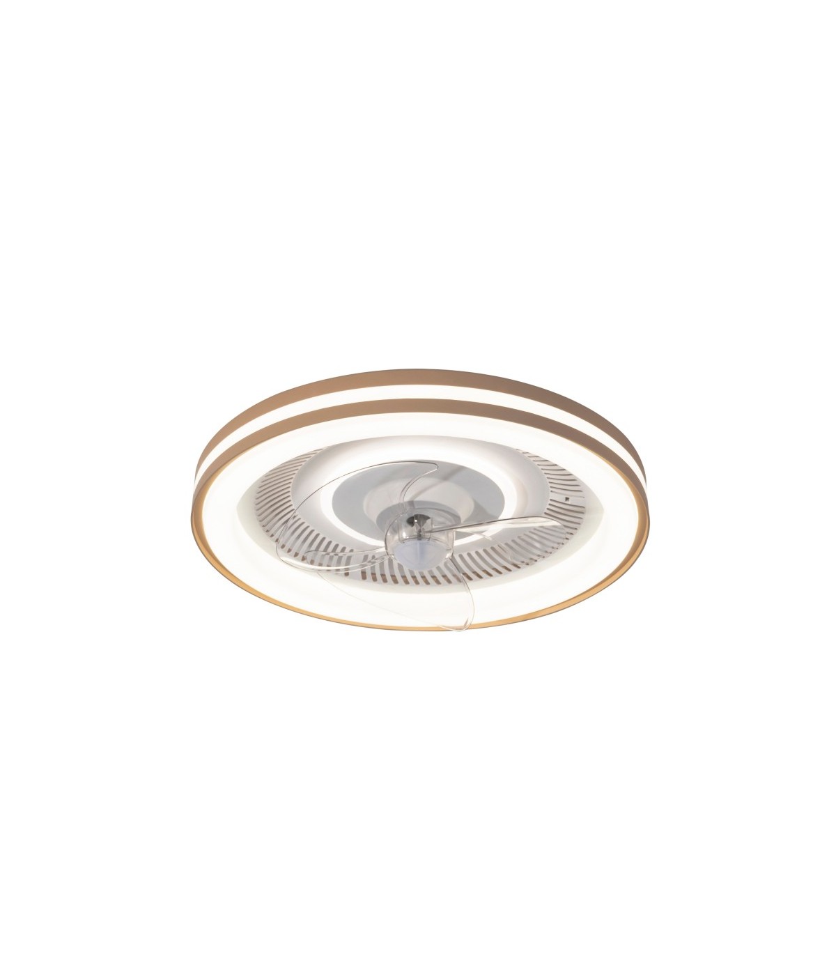 Ventilador Siro DC 38W 3800Lm 3 Aspas Beige CCT
