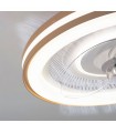 Ventilador Siro DC 38W 3800Lm 3 Aspas Beige CCT