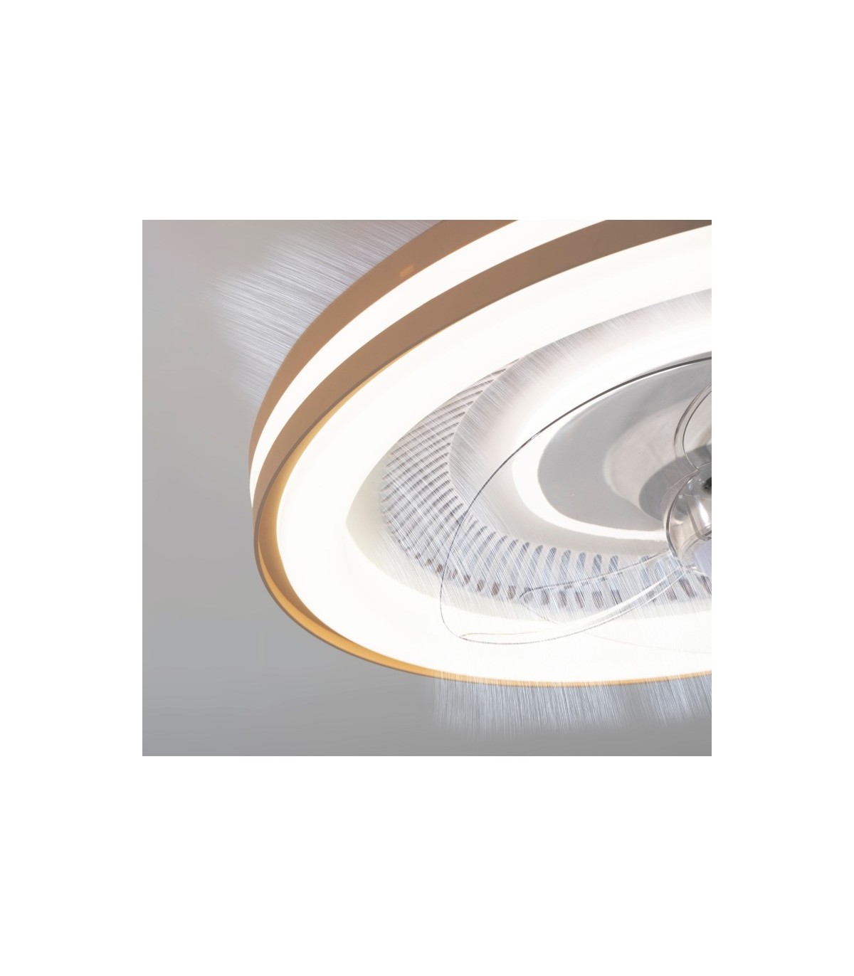 Ventilador Siro DC 38W 3800Lm 3 Aspas Beige CCT