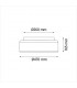 Ventilador Siro DC 38W 3800Lm 3 Aspas Beige CCT