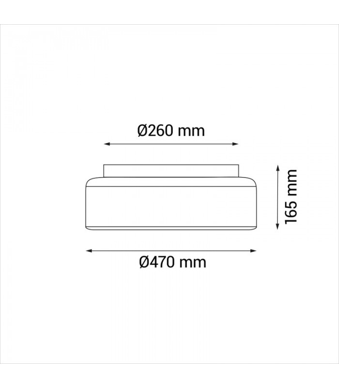 Ventilador Siro DC 38W 3800Lm 3 Aspas Beige CCT