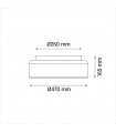 Ventilador Siro DC 38W 3800Lm 3 Aspas Beige CCT