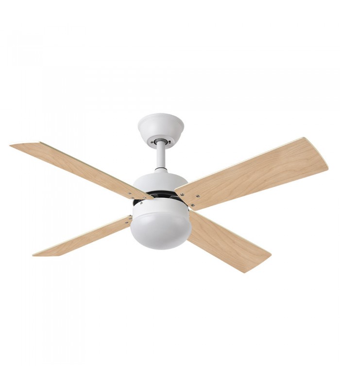 Ventilador de Techo SOFIA DC Blanco 4 Aspas Rev. Blanco/Haya 2xE27