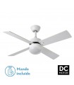 Ventilador de Techo SOFIA DC Blanco 4 Aspas Rev. Blanco/Haya 2xE27