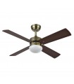 Ventilador de Techo SOFIA DC Cuero 4 Aspas Rev. Cerezo/Nogal 2xE27