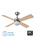 Ventilador de Techo SOFIA DC Níquel 4 Aspas Rev. Haya/Plata 2xE27