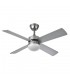 Ventilador de Techo SOFIA DC Níquel 4 Aspas Rev. Haya/Plata 2xE27