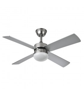 Ventilador de Techo SOFIA DC Níquel 4 Aspas Rev. Haya/Plata 2xE27