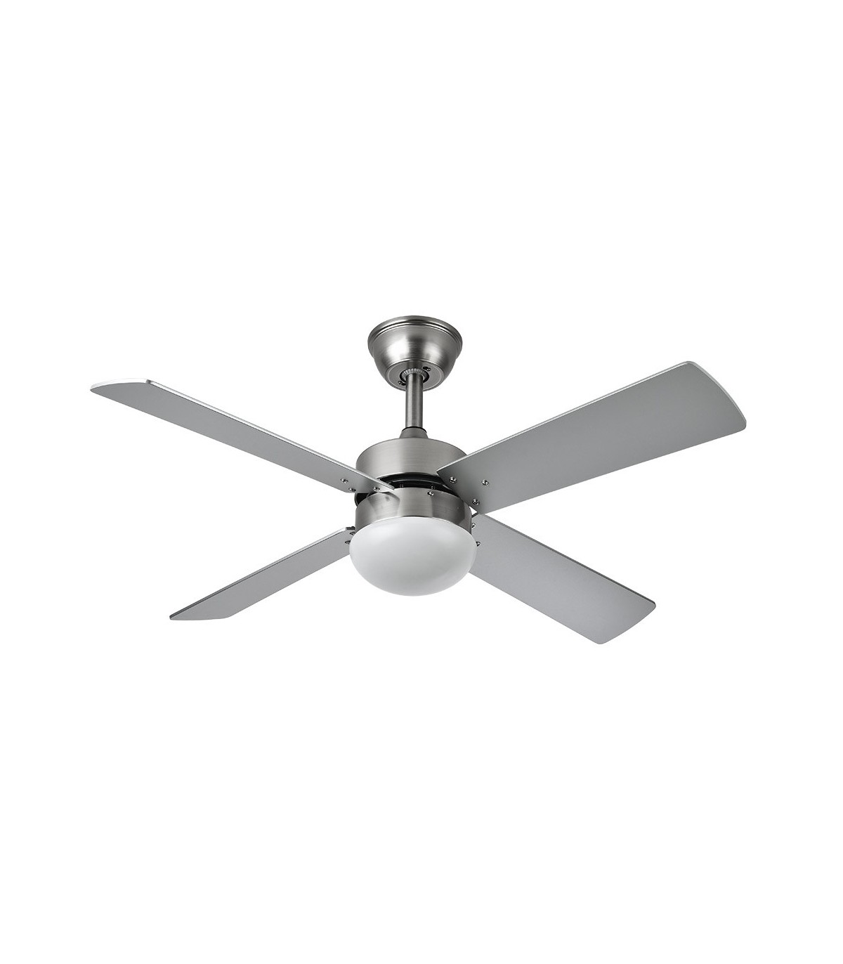 Ventilador de Techo SOFIA DC Níquel 4 Aspas Rev. Haya/Plata 2xE27