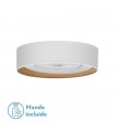 Ventilador Tania 60D AC 72W 8000Lm 5 Aspas Blanco CCT