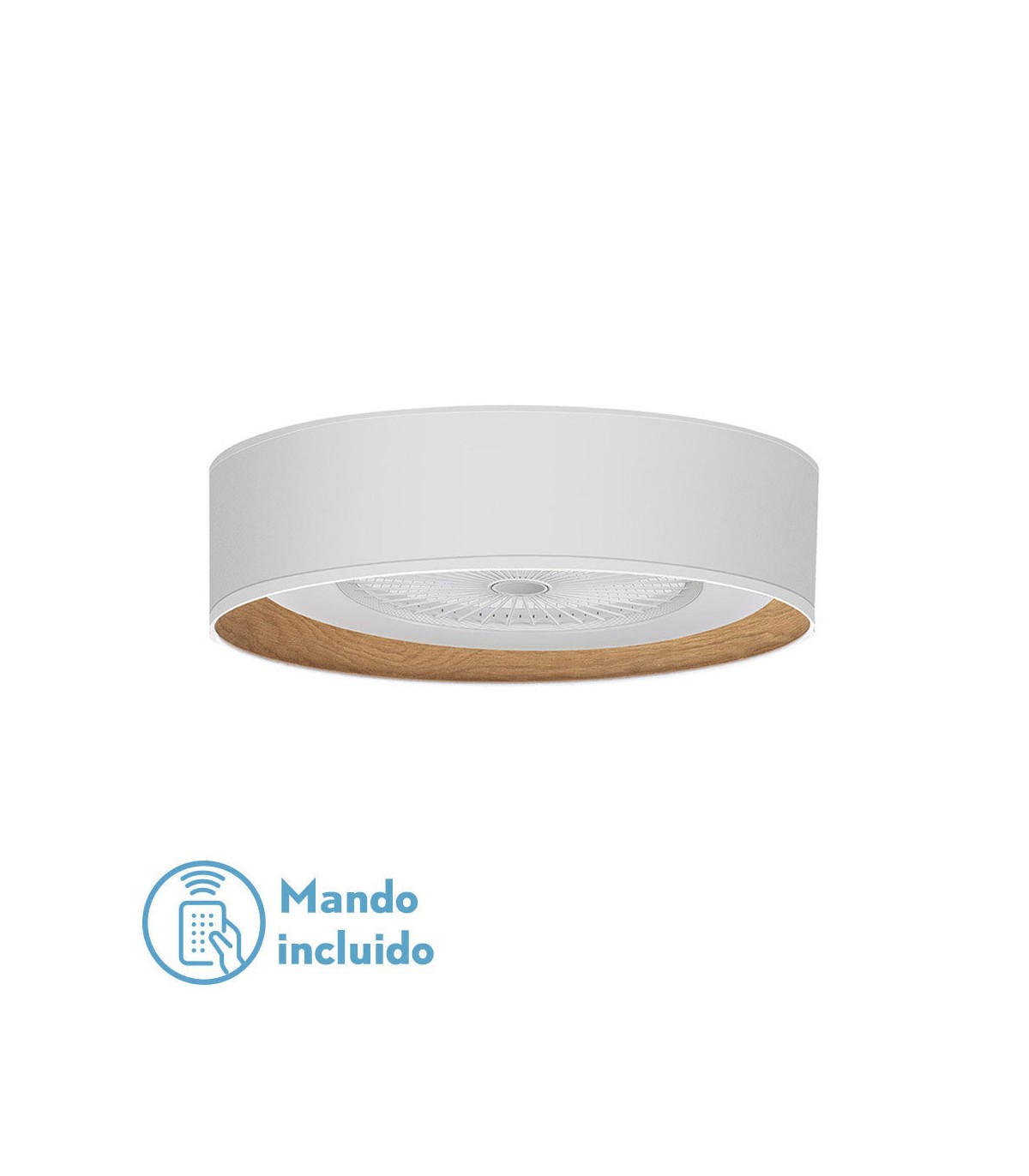 Ventilador Tania 60D AC 72W 8000Lm 5 Aspas Blanco CCT