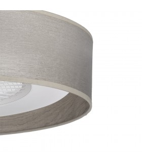 Ventilador Tania 60D AC 72W 8000Lm 5 Aspas Madera Gris CCT