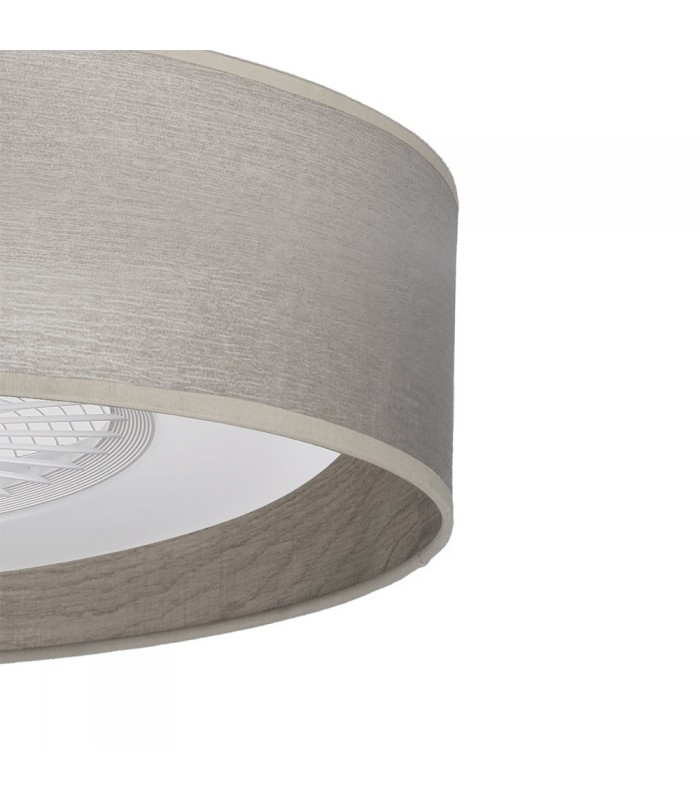 Ventilador Tania 60D AC 72W 8000Lm 5 Aspas Madera Gris CCT