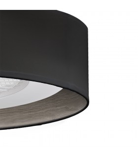Ventilador Tania 60D AC 72W 8000Lm 5 Aspas Negro CCT