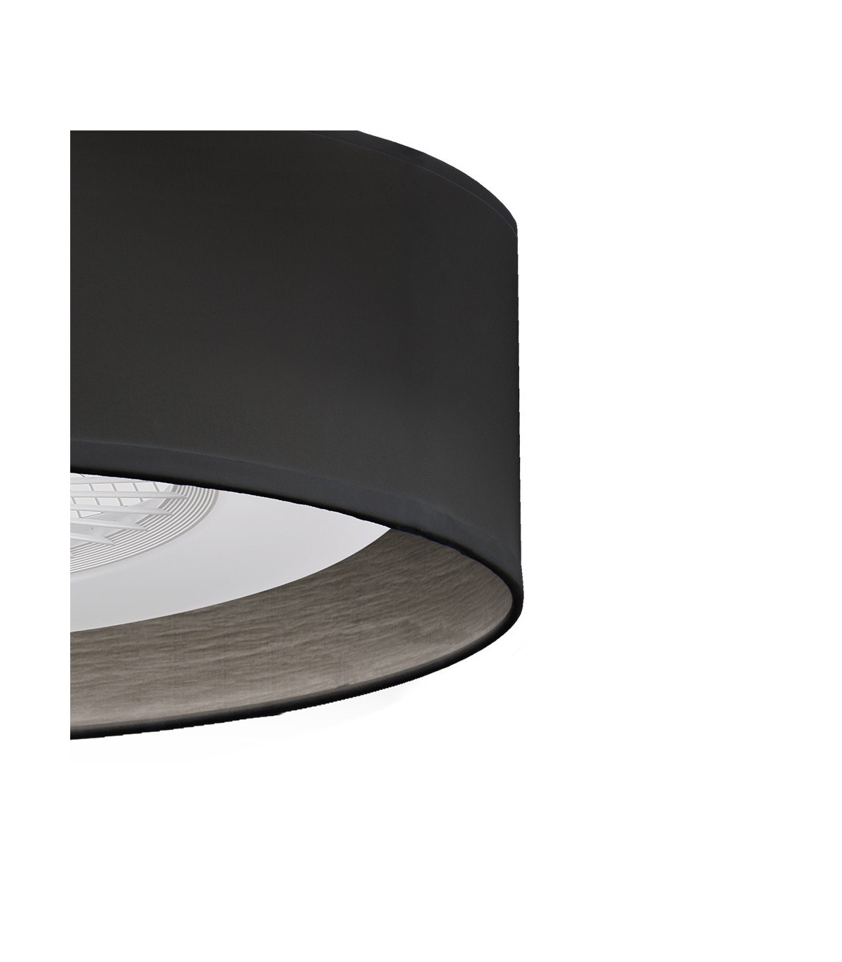 Ventilador Tania 60D AC 72W 8000Lm 5 Aspas Negro CCT