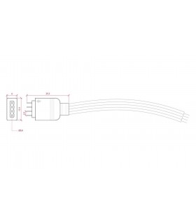 Conector RGB 4 Pines Macho