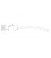 Conector RGB 4 Pines Macho