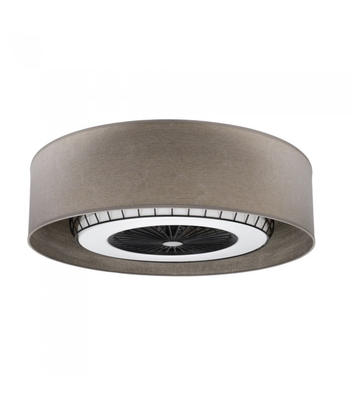 Ventilador Tania 70D DC 72W 6120Lm 5 Aspas Madera Gris CCT