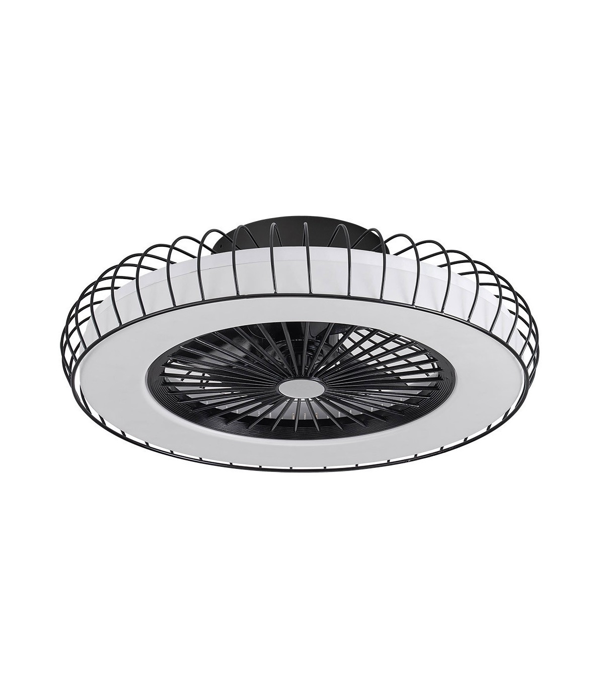 Ventilador Tania 70D DC 72W 6120Lm 5 Aspas Madera Gris CCT