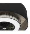 Ventilador Tania 70D DC 72W 6120Lm 5 Aspas Negro/Madera Gris CCT