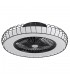 Ventilador Tania 70D DC 72W 6120Lm 5 Aspas Negro/Madera Gris CCT