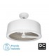 Ventilador Tatiana DC 110W 9350Lm 3 Aspas Blanco/Madera Gris CCT